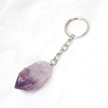 Load image into Gallery viewer, Amethyst Crystal Keychain
