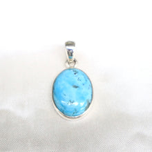 Load image into Gallery viewer, Handmade Sterling Silver Kingman Turquoise Pendant
