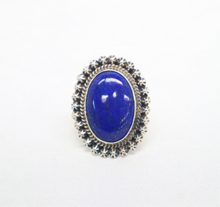 Load image into Gallery viewer, Native American Handmade Sterling Silver Lapis Ring
