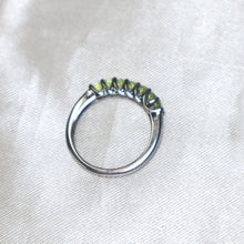 Load image into Gallery viewer, Sterling Silver Peridot &amp; Diamond Ring - The Gem Mine
