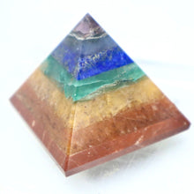 Load image into Gallery viewer, Genuine Gemstone Chakra Pyramid
