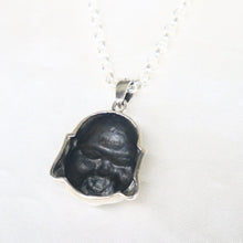 Load image into Gallery viewer, Sterling Silver “The Laughing Buddha” Head Pendant Necklace
