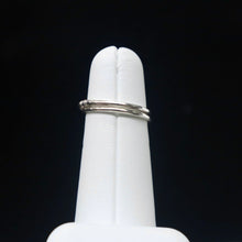 Load image into Gallery viewer, Sterling Silver Dot Design Crossover Ring - The Gem Mine
