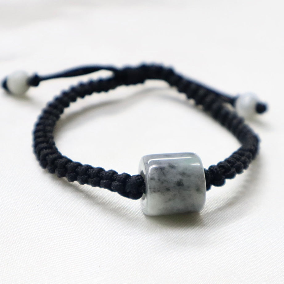 Jade by Nikolai | Burmese Jadeite Silk Cord Bracelet - The Gem Mine
