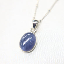 Load image into Gallery viewer, Handmade Sterling Silver Tanzanite Pendant Necklace
