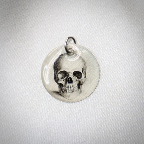 Hand-crafted Sterling Silver Skull Pendant Necklace - The Gem Mine