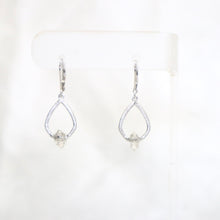Load image into Gallery viewer, Sterling Silver Herkimer Diamond Dangle Earrings | Felix Z - The Gem Mine
