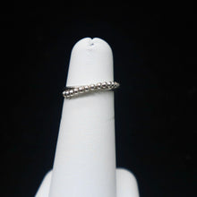 Load image into Gallery viewer, Sterling Silver Dot Design Crossover Ring - The Gem Mine
