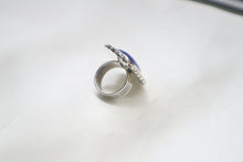 Load image into Gallery viewer, Native American Handmade Sterling Silver Lapis Ring
