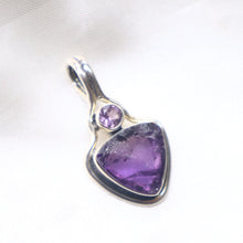 Load image into Gallery viewer, Handmade Sterling Silver Amethyst Pendant
