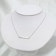 Load image into Gallery viewer, Handmade Sterling Silver Bar Necklace - The Gem Mine
