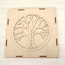 Load image into Gallery viewer, Wooden “Tree of Life” Chakra Gemstone Set
