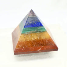 Load image into Gallery viewer, Genuine Gemstone Chakra Pyramid
