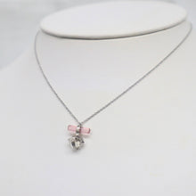 Load image into Gallery viewer, Sterling Silver Pink Tourmaline &amp; Herkimer Diamond Necklace | Felix Z
