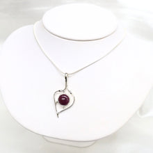 Load image into Gallery viewer, Sterling Silver Ruby Necklace
