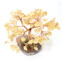 Load image into Gallery viewer, Handmade Copper &amp; Citrine Crystal Tree on Agate Slab
