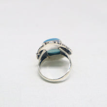 Load image into Gallery viewer, Handmade Sterling Silver Blue Chalcedony Ring - The Gem Mine

