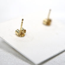 Load image into Gallery viewer, 14 Karat Gold Faceted Citrine Stud Earrings
