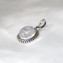 Load image into Gallery viewer, Handmade Sterling Silver Rainbow Moonstone Pendant - The Gem Mine

