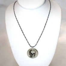 Load image into Gallery viewer, Hand-crafted Sterling Silver Skull Pendant Necklace - The Gem Mine
