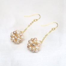 Load image into Gallery viewer, Multi-Color Freshwater Pearl 14 Karat Gold-filled Dangle Earrings

