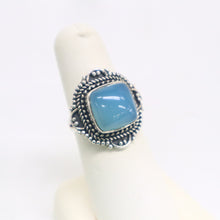 Load image into Gallery viewer, Handmade Sterling Silver Blue Chalcedony Ring - The Gem Mine
