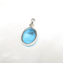 Load image into Gallery viewer, Handmade Sterling Silver Kingman Turquoise Pendant
