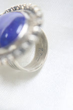Load image into Gallery viewer, Native American Handmade Sterling Silver Lapis Ring

