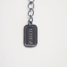 Load image into Gallery viewer, Black Sterling Silver &amp; 18 Kt Gold Vermeil Rubellite Tourmaline Necklace | Felix Z
