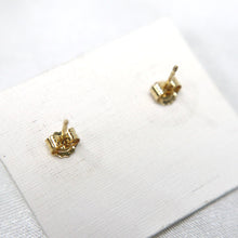 Load image into Gallery viewer, 14 Karat Gold Faceted Citrine Stud Earrings
