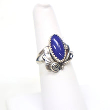 Load image into Gallery viewer, Handmade Sterling Silver Lapis Ring | Native American
