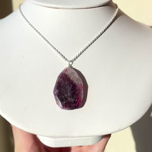 Load and play video in Gallery viewer, Sterling Silver Hand-wired Pink Tourmaline Necklace
