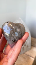 Load and play video in Gallery viewer, Orange Labradorite Heart
