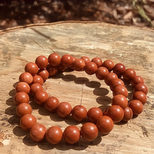 Load image into Gallery viewer, Red Jasper 6mm Bead Bracelet - The Gem Mine
