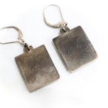 Load image into Gallery viewer, Julie Shaw | Hand-Patinaed Sterling Silver Earrings set with Rhodochrosite - The Gem Mine
